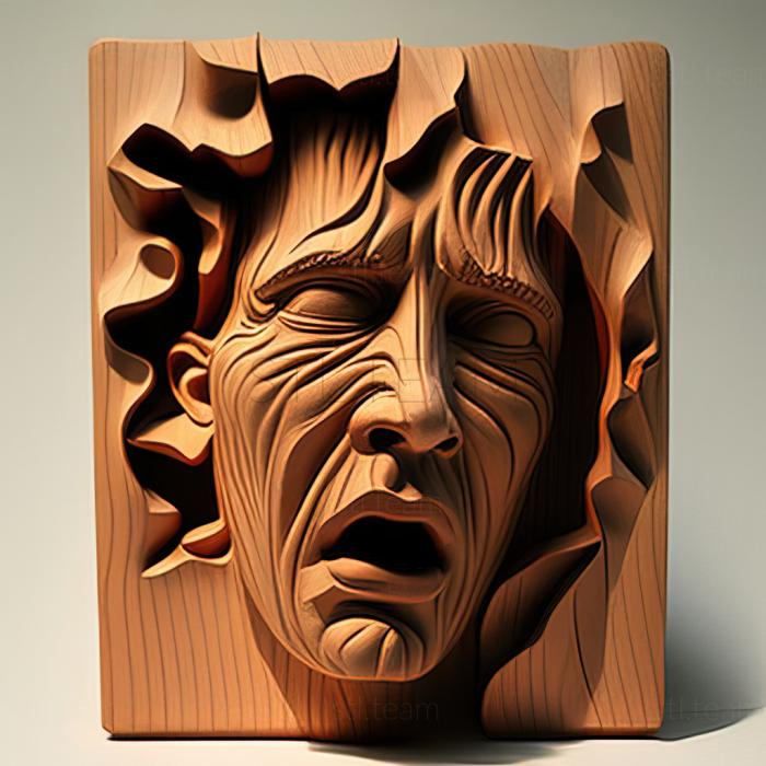 3D модель Ніколь Айзенман, американська художниця (STL)
